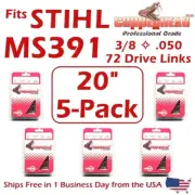 Copperhead 5-Pack 20" PRO FULL CHISEL Chains fits STIHL MS311 / MS391 - 33RS-72