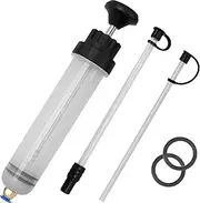 Fuel Transfer Pump, 200cc Waste Fluid Extractor Pump, Manual Vacuum Siphon Pump, Oil Transfer Change Extraction and Filling Pump, Fluid Oil Change Evacuator with Powerful Suction, Easy Oil Change