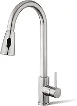 ACA International WELS Kitchen Mixer Tap Spray Pull Out Spout Laundry Sink Bar Faucet Kitchen Tap Spout Zinc-Clad Copper(Polished Chrome)