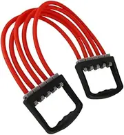 TOGEVAL Chest Expander Spring Strength Training Equipment Arm Pulling Band Dual-use for Pectorals Ergonomic Grip Lightweight Stress- Design Random