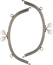ORFOFE Elegant Rare Pearl Clasp Purse Frame Replacement 2pcs Bag Making Hardware