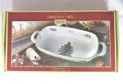Spode Christmas Tree Bread Basket, New in Box