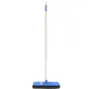 SMARTLINK 2PCS Heavy Duty Soft Brush Broom 38cm Head Anti Scratch Floor Sweeper with 130cm Long Handle