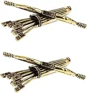 [COMPUKAS] 2pcs Viking Brooch Pin Clasp Cloak Pin Bow Brooch Shawl Scarf Clothing Viking Brooch Jewelry Unique Brooch For Men Boy Husband Dad