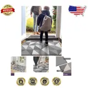 Durable Non-Slip Doormat 32x48 - Indoor/Outdoor Absorbent & Machine Washable