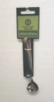 New On Card - No Drip 5.5" Honey Spoon For Resting on Cup or Container