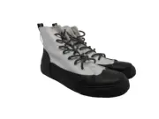 Hunter Unisex Target Dipped Canvas High-Top Sneakers White/Black Size M6.5/W8.5