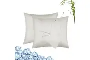 LINENOVA Bamboo Pillow Cases Silky Cooling Soft (Latte)