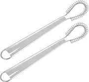 MAGICLULU 2pcs Manual Egg Beater Egg Mixer Whisk Handheld Silicone Frother Whisk for Kitchen