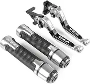 Handlebar Kits Compatible with VFR750 VFR 750 1991 1992 1993 1994 1995 1996 1997 Motorcycle CNC Brake Clutch Levers Handlebar Grip Handle Hand Grips (Color : Gold)