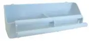 Lot of 2 Bird Cage Double Plastic Seed Water Feeder Cups by Mcage