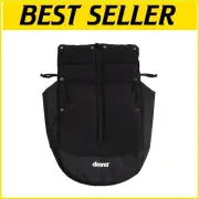 Compact Water-Repellent Stroller Weather Shield - Black Polyester 7.9 x 17.3 in