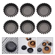 6 PCS Pie Tins Cake Mold Heat Conductivity Environmentally Friendly