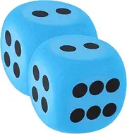 JUMPLAWN 2pcs Large Eva Foam Dice Safe Rounded Corner Design for Classroom Party Games Lightweight Easy to Handle for Teaching Numbers Fun Activities and Interactive Learning