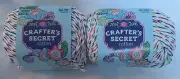 Two Crafter's Secret Cotton Yarn Skeins - At The Fairgrounds