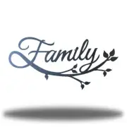 Family Tree Branch Metal Wall Art