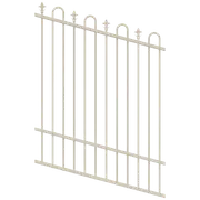 ProtectorAl 350 - 1200 x 1500mm Surfmist Raked Up to 15º Loop And Spear Top Pool Fence Panel