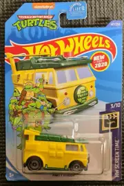 HOTWHEELS Screen Time 2020 Diecast Car 3/10 - TEENAGE MUTANT NINJA TURTLES Wagon