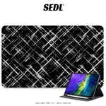 SEDL 復古交叉線條 文創 IPAD保護套 筆槽保護套 平板保護殼 AIR MINI PRO 10代 11 12.9吋