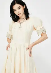 [Devil Fashion] Victorian Ruffle Midi Dress
