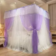 mosquito net double layers bed curtain netting valances dust proof frames queen