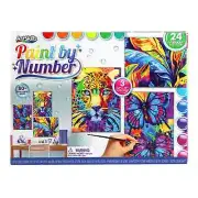ArtSkills Tropical Paint By Number 3 Canvas Panel Set