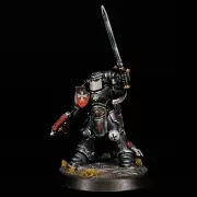IN STOCK Black Templar lieutenant primaris painted Warhammer Toy Soldier