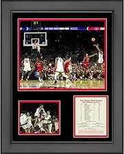 HOFSM.COM Hall of Fame Sports Memorabilia Framed San Diego State Aztecs Lamont Butler 2023 Final Four Buzzer Beater College Basketball 12"x15" Photo Collage