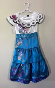 NWT Disney Girls Small (4-6) Encanto Mirabel Halloween Costume Purim Dress