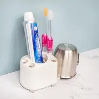 在飛比找神腦生活優惠-【日本LEC】牙刷牙膏收納架