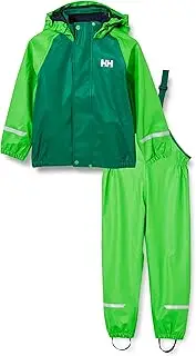 [Helly Hansen] Boy's K Bergen Fleece Pu Rainset 2.0 Pants, Clover, 2 Years UK