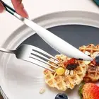 1 Set Tableware Set Mirror Polish Wide Application Chopstick Cutter Spoon Fork