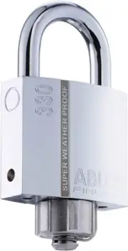 Abloy Sentry PLM330/25B Brass Padlock w/ Sealed Shackle & Weather Seal Cap