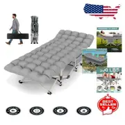 Quick-Fold Camping Cot with Portable Mattress - Perfect for Outdoor Adventures