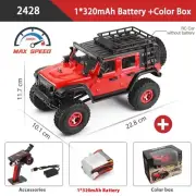 Wltoys 2428 1:24 Mini RC Car 2.4G LED Lights 4WD Off-Road Electric Crawler