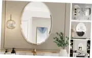 Beveled Bathroom Mirror,Frameless Mirror,20x28 Oval Bathroom Mirrors,Bathroom