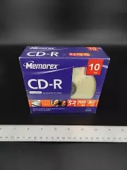 Memorex CD-R Blank Discs 10 Pack 700 MB 80 Minutes up to 52x- NEW