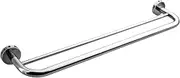 Bathroom Towel Rails Stainless Steel Towel Holder Double Rod Towel Rack Bath Towel Stand Bathroom Wall Rack Silver 603 X 121.5Mm LWX