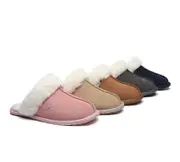 AUSTRALIAN SHEPHERD® UGG Slippers Premium Sheepskin Wool Scuff Rosa - Sand / AU Ladies 10 / AU Men 8 / EU 41