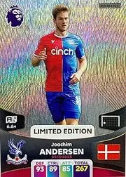 Panini Premier League 2023 2024 Joachim Andersen Limited Edition Card