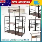 Extra Large Bakers Rack Microwave Stand Vintage Kitchen Storage Shelf Coffee RXD