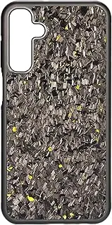 Forged Carbon Fiber Phone Case, Aramid Fiber Case, Small Pattern, All-Inclusive Wireless Charging Anti-Fall Protective Phone Case for Samsung Galaxy A73 5G (Gold, for Galaxy a73 5g)