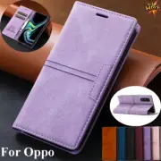 Fr OPPO A74 4G 5G A54 A57 2022 A77 A52 A91 Magnetic Flip Wallet Case Stand Cover