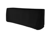 5-Pack Black Rectangle Tablecloths 90" x 132" 190gsm by Chivari