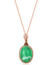 Le Vian 14K Rose Gold 7.86 ct. tw. Diamond & Aquaprase Candy Pendant