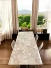 60"x36" Rose Quartz Dining Table Top Gemstone Console Bar Furniture Hallway Deco