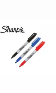 Assorted Coloured (Black, Blue, Red) Sharpies (12PK)