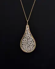 14K Italian Gold Filigree Pendant NoSize NoColor