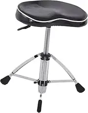 simhoa Drum Throne Drum Chair Stool,Height Adjustable Swivel with Anti Slip Feet,Padded Motorcycle Heavy Duty Drum Seat