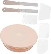 CATIEBYE Cake Decorating Turntable Turning Stand Set with Stable Base for Flexible Decorating and Easy to Clean for Bakery and Home Use Color